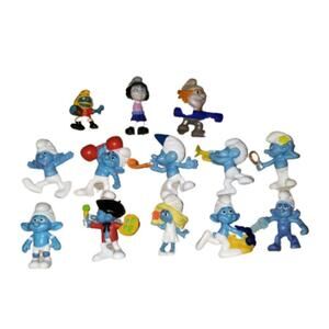 Smurf Lot Of 13 Happy Meal Action Figures